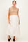 Mocha/ Cream Sleeveless Sweater Top Colorblock Maternity Midi Dress