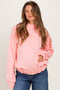 Blush Pink Oversized Fleece Terry Maternity Hoodie