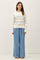Medium Wash Chambray Wide Leg Pants