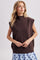 Espresso Mock Neck Sweater Vest