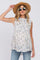 Ivory Floral Sleeveless Babydoll Maternity Top
