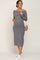 Heather Grey Off Shoulder Maternity Sweater Dress