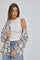 Cream Flannel Plaid Button Up Top