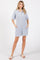Light Blue Sweater Knit Front Button Romper