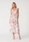 Ivory Floral Tie Back Maxi Dress