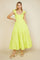 Lime Sleeveless Tiered Maxi Dress