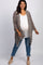 Mocha Leopard Print Chiffon Plus Maternity Cover Up