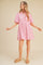 Pink Collared Button Up Dress