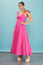 Fuchsia Sleeveless Tiered Maxi Dress
