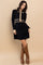 Black Basic Collared Sweater Mini Dress