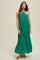 Emerald Halter Tiered Maxi Dress