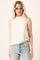 Ivory Sleeveless Mock Neck Top