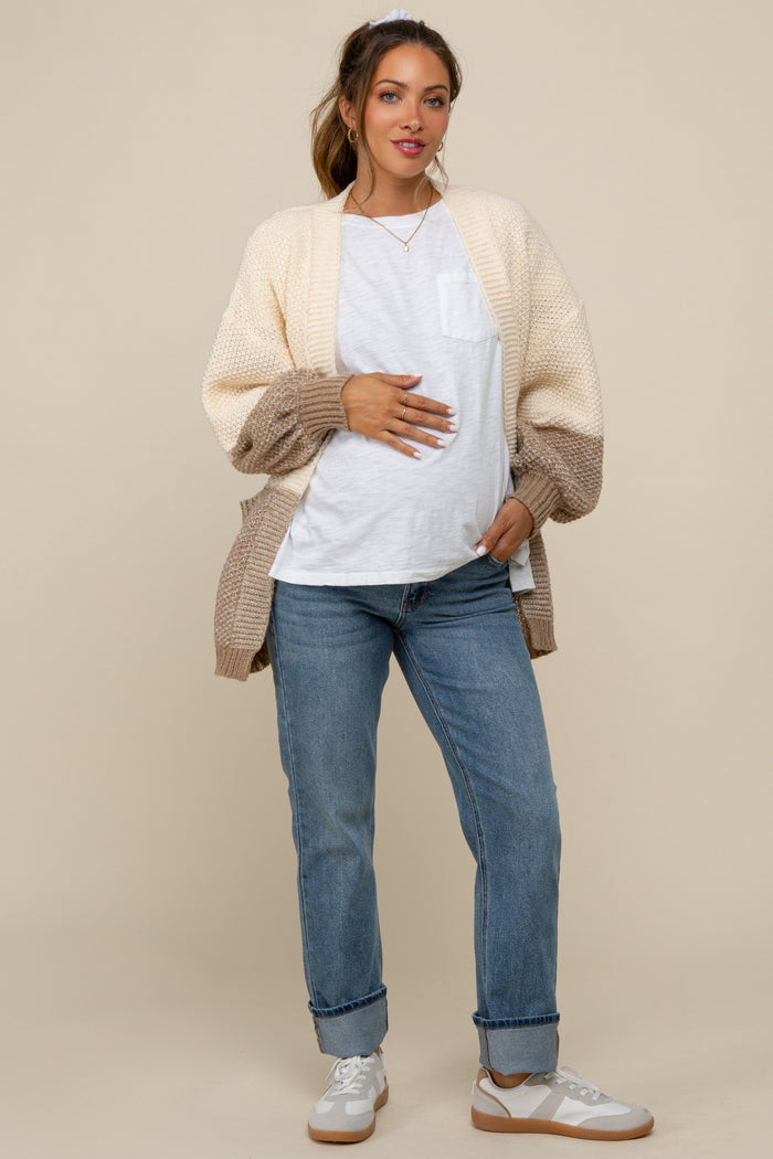 Blue Clean Stretch Straight Maternity Jeans