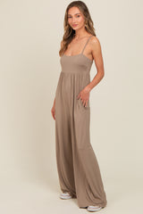 Mocha Wide Leg Jumpsuit