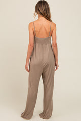 Mocha Wide Leg Jumpsuit