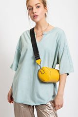 Mint Washed Cotton Jersey Oversized Top