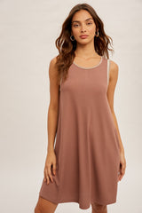 Mauve Foil Detailed Maternity Dress