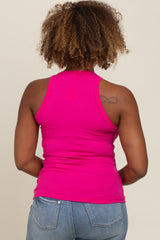 Fuchsia Basic Ribbed Tank Top