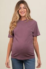 Plum Basic Maternity T-Shirt