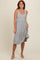 Heather Grey Tiered Sleeveless Midi Dress