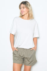 White Relaxed Fit Maternity T-Shirt