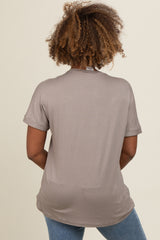 Taupe Relaxed Fit T-Shirt