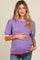 Lavender Contrast Band Maternity Sweater