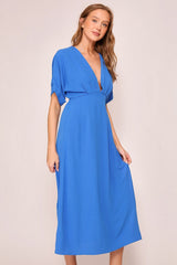 Blue Airy Midi Dress