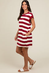 Red Striped Mini Dress