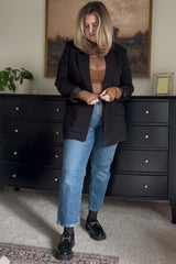 Brown Polka Dot Mesh Long Sleeve Top