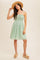 Light Olive Textured Smocked Dress