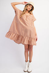 Rusty Coral Oversized Dress