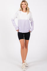 Lavender Tie Dye Long Sleeve Pullover