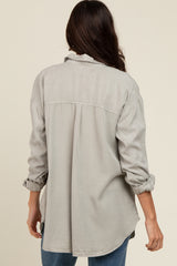 Light Grey Button Down Top