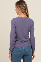 Periwinkle Basic Soft Knit Sweater