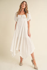 White Flowy Dress