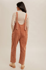 Rust Snow Wash Corduroy Overall