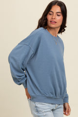 Blue Heather Crewneck Sweatshirt