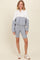 Heather Grey Colorblock Hoodie Shorts Set