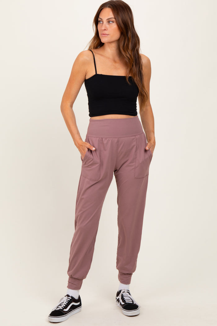 Mauve Maternity Joggers