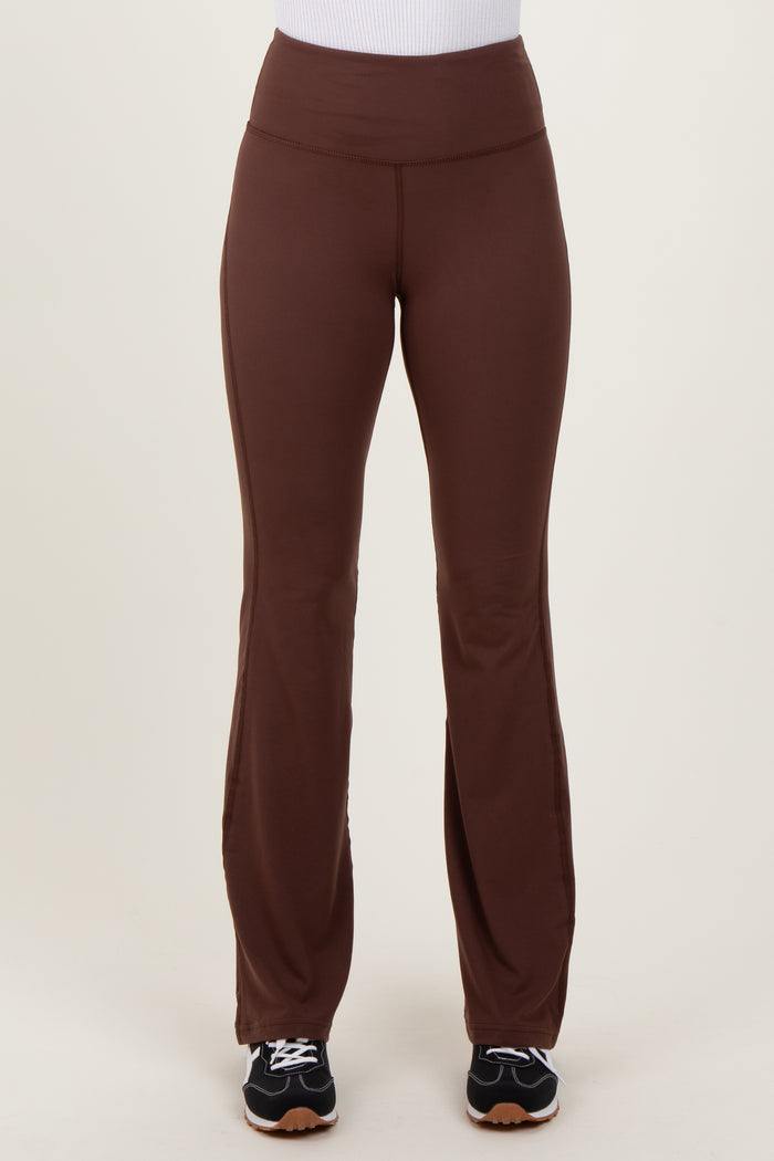 Brown Flared Leggings