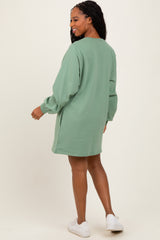 Light Olive Ultra Soft Sweatshirt Dress