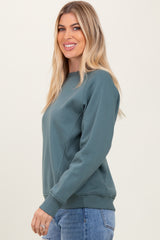 Light Olive Fleece Sweatshirt