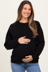 Black Fleece Maternity Sweatshirt