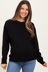 Black Fleece Maternity Sweatshirt