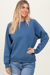 Blue Fleece Sweatshirt