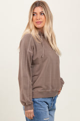 Mocha French Terry Hooded Sweatshirt