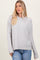 Heather Grey Long Sleeve Raised Seam Sweater