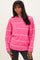 Pink Striped Drop Shoulder Sweater
