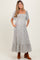Cream Flowy Ditsy Floral Smocked Maternity Midi Dress